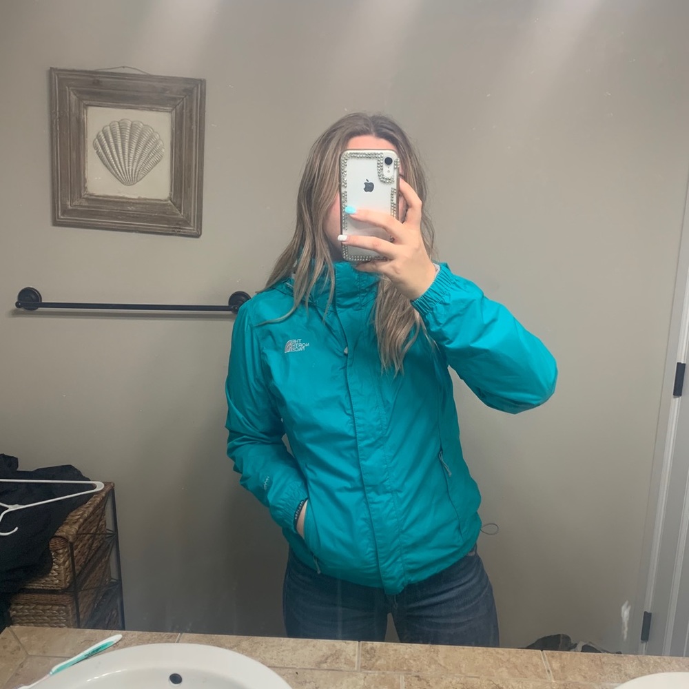 Teal North face!!